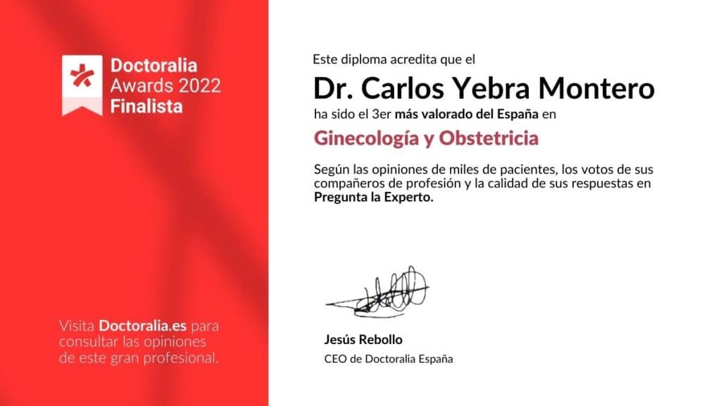 Dr. Carlos Yebra mejor ginecólogo de Madrid